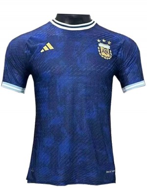 Argentina special player jersey second soccer sportswear uniform men's blue football shirt EURO 2024 cup